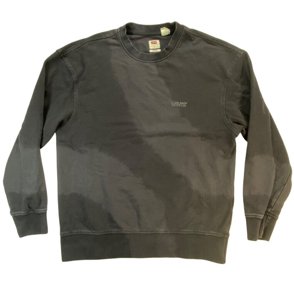 Levi's Relaxed Fit Sweatshirt Pullover Casual Comfy Black Cotton Size S